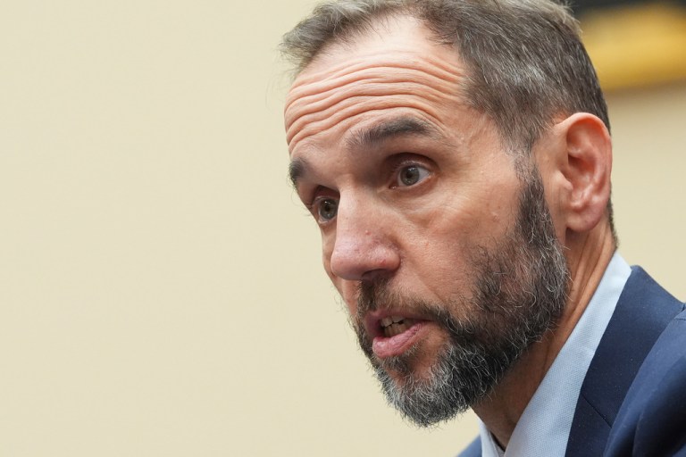 Former Justice Department special counsel Jack Smith testifies before the House Judiciary Committee about his investigations into President Donald Trump, Thursday, Jan. 22, 2026 at the Capitol in Washington.