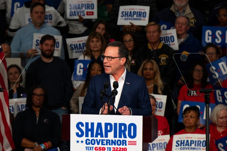 Pennsylvania Gov. Josh Shapiro speaks during his announcement that he will run for a second term as governor Thursday, Jan. 8, 2026, in Philadelphia. Shapiro's campaign office would not say whether the governor is committed to a full four year term. (AP Photo/Joe Lamberti)