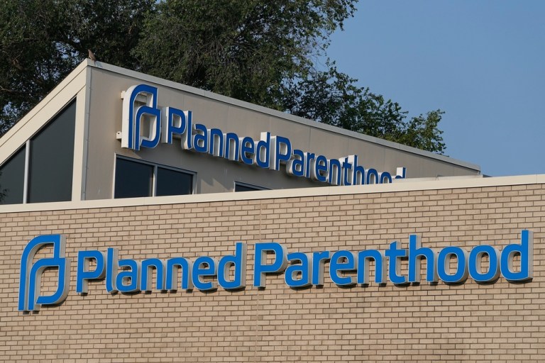 A Planned Parenthood sign.