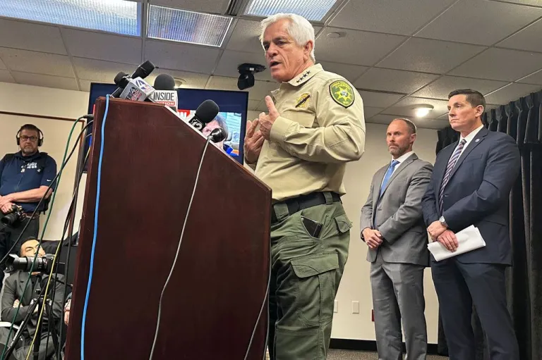 Pima County Sheriff Chris Nanos updates media on the disappearance of Nancy Guthrie in Tucson, Arizona, on Thursday, Feb. 5, 2026.
