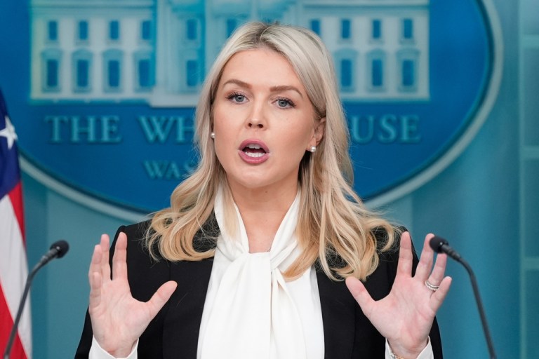 White House press secretary Karoline Leavitt.