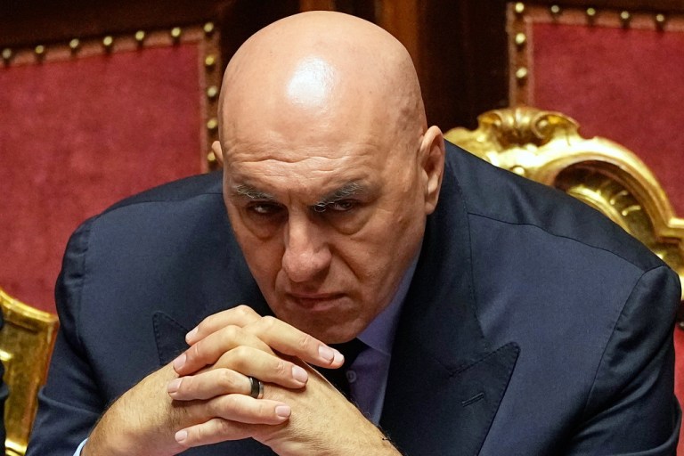 Italy's Defense Minister Guido Crosetto.