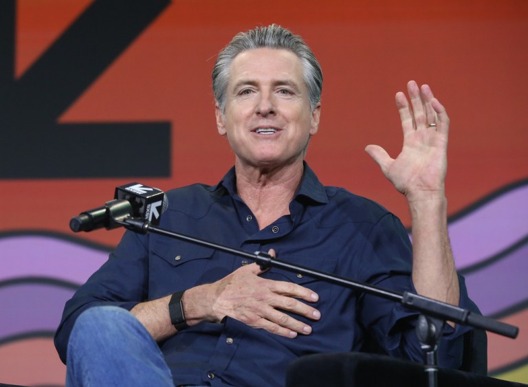 Gov. Gavin Newsom (D-CA) speaks during a featured session at the South by Southwest Festival and Conference on Sunday, March 15, 2026, in Austin, Texas.