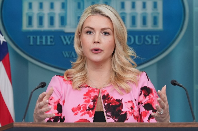 White House press secretary Karoline Leavitt.