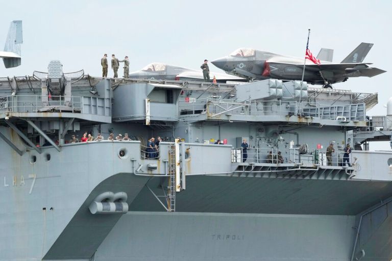The USS Tripoli.