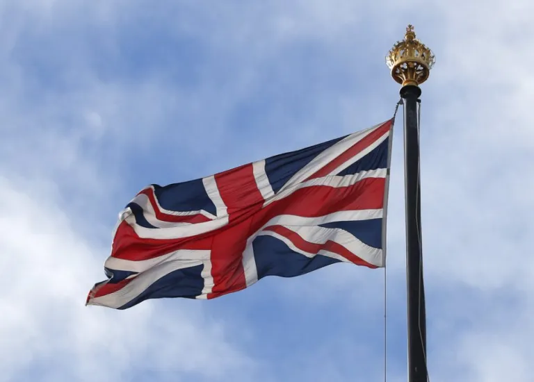 Union Jack flag.