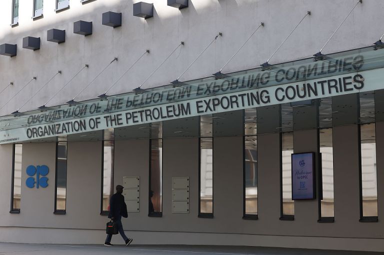 The headquarters of the Organization of the Petroleum Exporting Countries (OPEC) in Vienna, Austria, on Sunday, April 5, 2026. The United Arab Emirates will leave OPEC and its wider alliance, dealing a blow to the group and its leader Saudi Arabia as the global oil industry grapples with the massive supply disruption caused by the Iran war. Photographer: Andrey Rudakov/Bloomberg via Getty Images