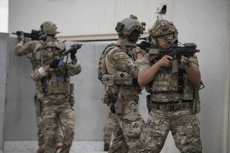 Pararescue personnel training.