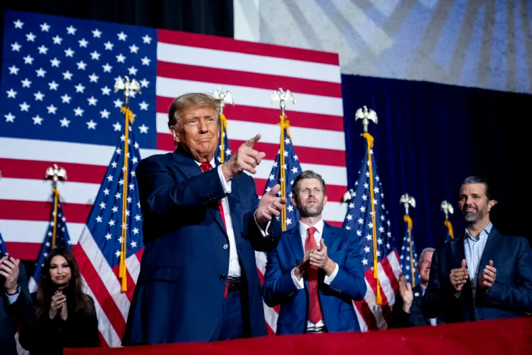 Donald Trump and sons Eric and Donald Jr.