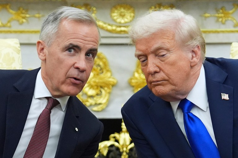 President Donald Trump and Canadian Prime Minister Mark Carney