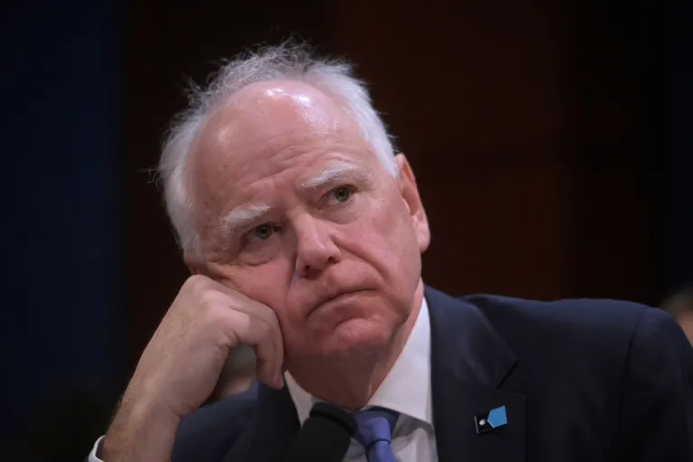 Gov. Tim Walz, D-Minn., listens during a House Committee on Oversight and Government Reform hearing on oversight of fraud and misuse of Federal funds in Minnesota, Wed., March 4, 2026, on Capitol Hill in Washington.