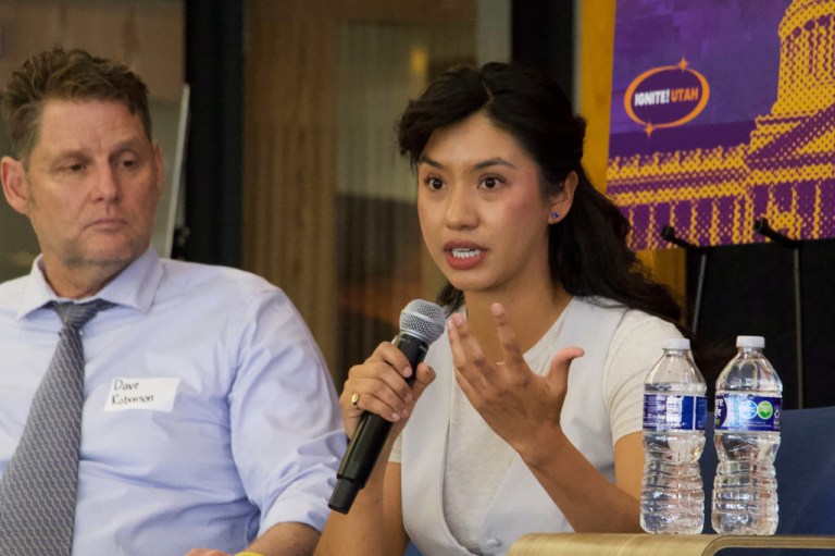 Democratic Salt Lake City Council Member Eva Lopez Chavez