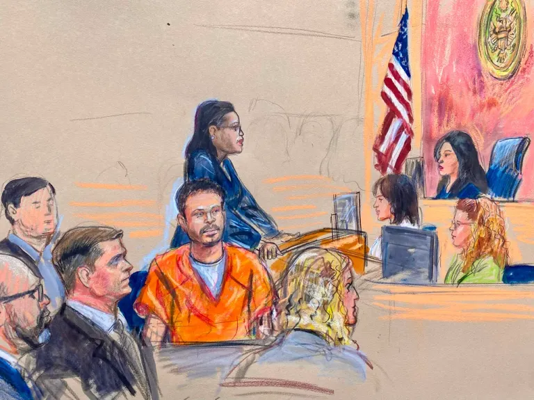 Cole Tomas Allen courtroom sketch.