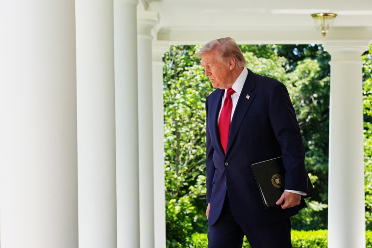 President Donald Trump phoned home on Friday, but his critics are arguing that dumping declassified UFO files is simply a distraction from the war in Iran, the Jeffrey Epstein case, and elevated prices. (AP Photo/Jacquelyn Martin)