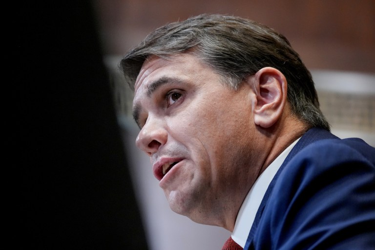 Acting Attorney General Todd Blanche testifies during a Senate Committee on Appropriations subcommittee hearing