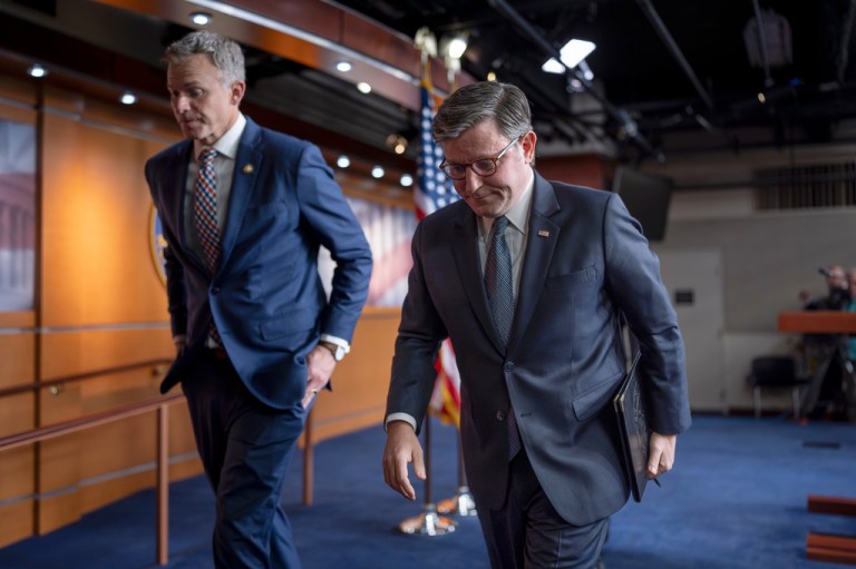 Speaker of the House Mike Johnson (R-LA) and House GOP leaders.