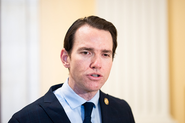 Rep. Kevin Kiley, I-Calif., arrives for the House Republican Conference caucus meeting in the Cannon House Office Building on Wednesday, May 20, 2026.