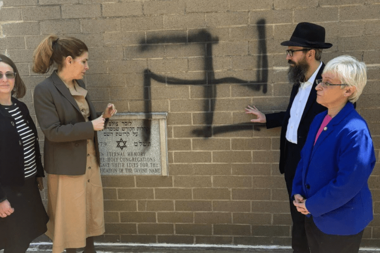 Antisemitic graffiti Holocaust
