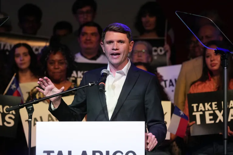 Texas Democratic Senate candidate Texas state Rep. James Talarico, D-Austin, speaks for the first time since winning the Democratic nomination.