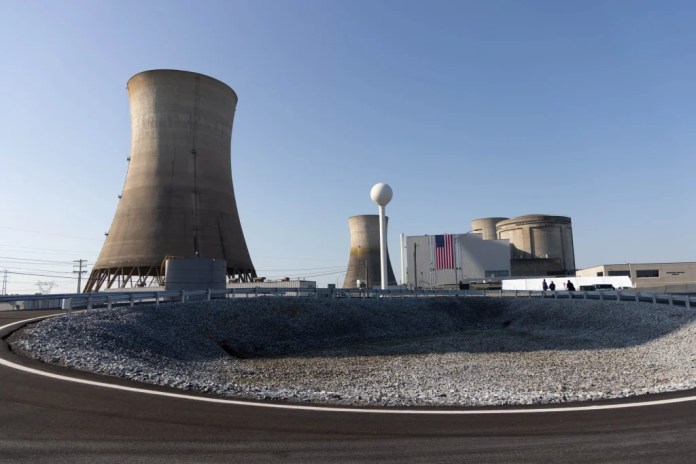 A view of the Crane Clean Energy Center, formally Three Mile Island, in Londonderry Township, Pennsylvania, Tuesday, June 25, 2025.