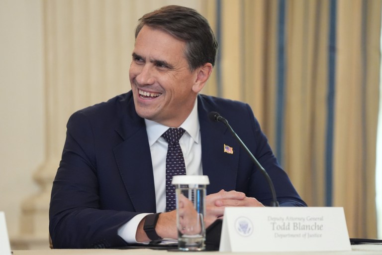 Deputy Attorney General Todd Blanche.
