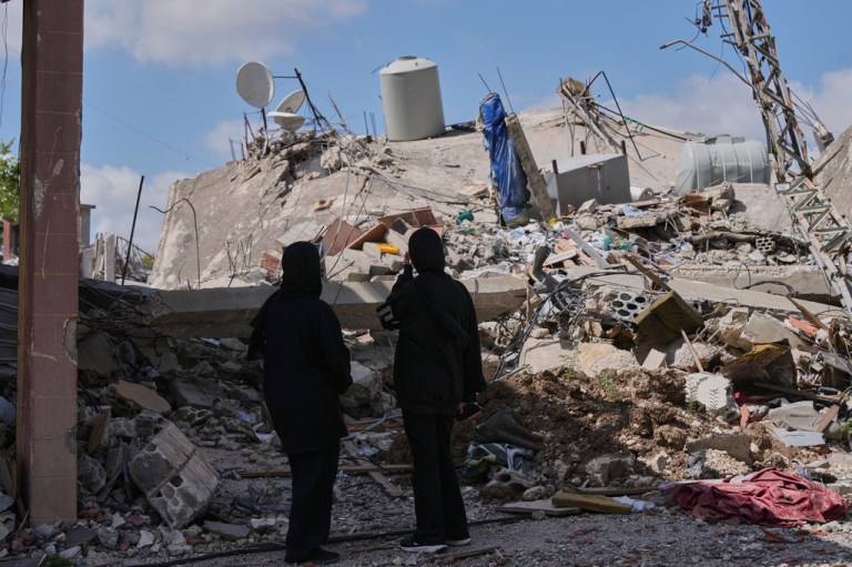 Lebanese villagers return