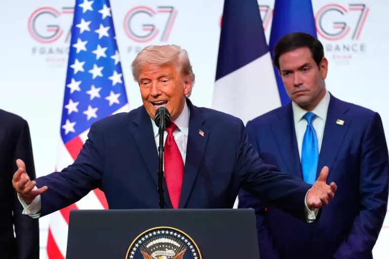 Trump and Rubio at G7