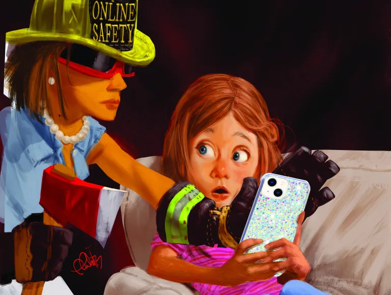 Children online safety mental health cyberbullying privacy screen addiction