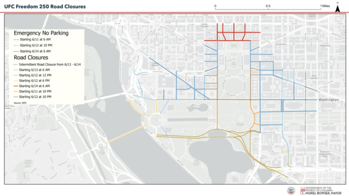 road closure map