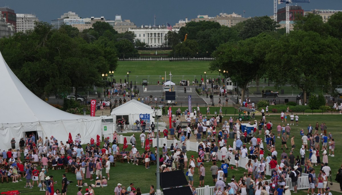 America 250 attendees told to evacuate after severe thunderstorm warning